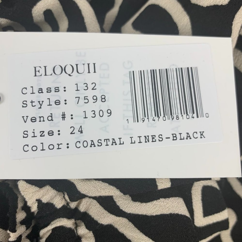Eloquii Printed Wide Leg Off Shoulder Jumpsuit 24 - Picture 6 of 7